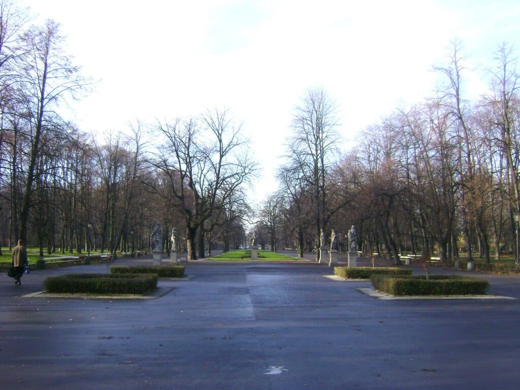 Parque Saski en Varsovia 